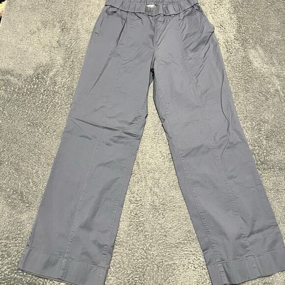 Duluth Trading Co. Pants - Duluth Trading Pants Womens 12 Gray Blue Summer Weight Chino Wide Leg Pants